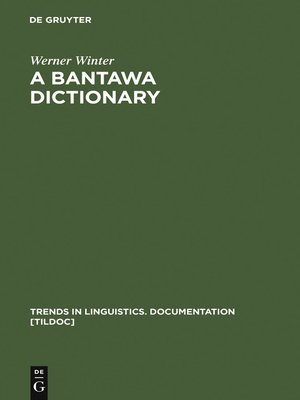cover image of A Bantawa Dictionary
